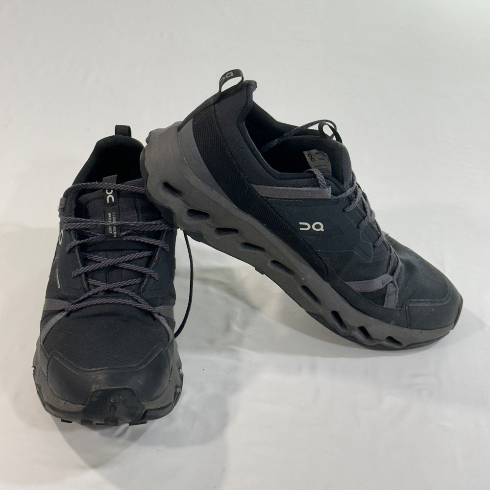 On Cloudhorizon Waterproof Hiking Shoes Mens 11.5 Black Missing Insoles